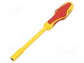 Screwdriver; insulated; 6-angles socket; HEX 7mm BETA BE943MQ/7