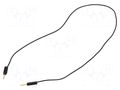 Test lead; 60VDC; 30VAC; 3A; banana plug 1mm,both sides; Len: 0.3m STÄUBLI LK1-A-03021