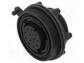 Connector: circular; socket; female; PIN: 12; 5A; 50V; w/o contacts BULGIN PX0796/S