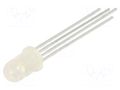 LED; red/green/blue; 5mm; 150÷300mcd,500÷1000mcd,600÷1300mcd KINGBRIGHT ELECTRONIC L-154A4SURKQBDZGW