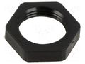 Nut; M20; polyamide; black; Pitch: 1.5 OBO BETTERMANN OBO-2049082