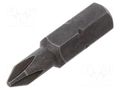 Screwdriver bit; Phillips; PH1; Overall len: 25mm; STANDARD WIHA WIHA.7011Z/PH1/25