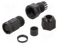 Connector: circular; plug; size B; female; PIN: 6; bayonet; 5A; IP67 AMPHENOL LTW BD-06BMFA-LL7001