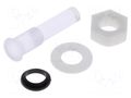 Fiber for LED; Ø5mm; L: 16mm; round; Front: convex; IP67 BIVAR PLTR5-16MM-PR1
