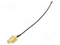 Cable; 0.1m; IPEX female angled,RP-SMA female; black ONTECK IPEX-RP-SMA-100