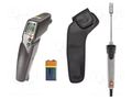 Infrared thermometer; LCD; -30÷400°C; -50÷500°C; Opt.resol: 30: 1 TESTO TESTO830-T4-KIT