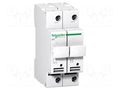 Fuse acces: fuse disconnector; Poles: 2; 500VAC; 25A; 10x38mm SCHNEIDER ELECTRIC A9N15651