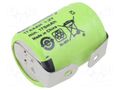 Re-battery: Ni-MH; 1/3AAA,1/3R03; 1.2V; 170mAh; soldering lugs GP ACCU-1/3AAA/170-GP