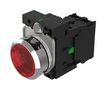 ILLUM INDUSTRIAL PB SW, SPST, 10A, RED 45-1231.31E6.000.101