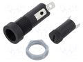 Fuse holder; 5x20mm; 10A; 250VAC; on panel; thermoplastic; IP40 ESKA 502640