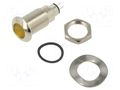 Indicator: LED; flat; yellow; 12÷28VDC; 12÷28VAC; Ø12.7mm; IP67 MARL 531-521-63