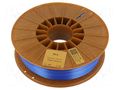 Filament: PLA SILK; 1.75mm; blue; 195÷225°C; 800g ROSA 3D ROSA-3420