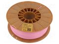Filament: PLA Pastle; 1.75mm; pink; 185÷225°C; 1kg ROSA 3D ROSA-3903