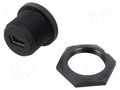 Connector: USB B mini; socket; for panel mounting,screw; THT AMPHENOL LTW NUB-20PMFP-SC7001
