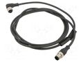 Cable: for sensors/automation; plug TELEMECANIQUE SENSORS XZCR1512041C2
