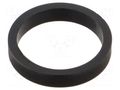 Sleeve; black; for banana sockets STÄUBLI XAS-1R-21