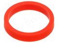 Sleeve; red; for banana sockets STÄUBLI XAS-1R-22