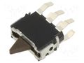 Switch: push-button; Pos: 3; SPDT; 0.01A/5VDC; Illumin: none; 500mΩ PANASONIC ESE24SV3