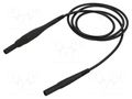 Test lead; 8A; banana plug 4mm,both sides; insulated; Urated: 1kV STÄUBLI XSMS-419-10021