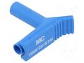 Connector: 4mm banana; angle plug; 20A; blue; insulated STÄUBLI XWA-4/19-23