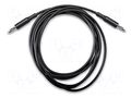 Test lead; 6.5A; banana plug 4mm,both sides; non-insulated MUELLER ELECTRIC BU-2626-N-84-0