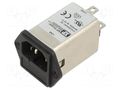 Connector: AC supply; socket; male; 3A; 250VAC; IEC 60320; C14 (E) XP POWER FCSS03SFR