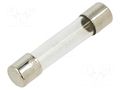 Fuse: fuse; 1A; 250VAC; quick blow; glass; 6.3x32mm; FSA; brass; bulk OPTIFUSE FSA-1A