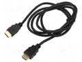 Cable; HDMI plug,both sides; HDMI 1.4; 1.5m; black; 30AWG ART ART-AL-10