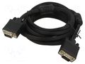 Cable; D-Sub 15pin HD plug,both sides; black; 5m; Core: Cu ART ART-AL-OEM-3A