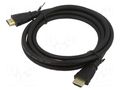 Cable; HDMI plug,both sides; HDMI 2.1; 2m; black; Core: Cu ART ART-OEM-47
