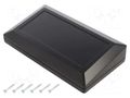 Enclosure: desktop; X: 180mm; Y: 100mm; Z: 41.5mm; ABS; black KRADEX Z133-ABS