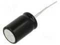 Capacitor: electrolytic; bipolar; THT; 220uF; 50VDC; Ø16x25mm; ±20% NICHICON UES1H221MHM