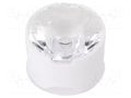 LED lens; round; plexiglass PMMA; transparent; 7÷16°; H: 14.8mm LEDIL CA11929
