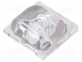 LED lens; square; plexiglass PMMA; Mounting: adhesive tape,screw LEDIL CA14026