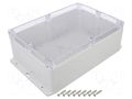 Enclosure: multipurpose; X: 185mm; Y: 265mm; Z: 95mm; polycarbonate GAINTA G2385CMF-IP67
