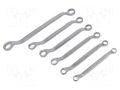 Wrench-set; bent,combination spanner; 6pcs. KING TONY KT-9-1606MR