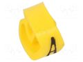 Markers; Marking: A; 4÷10mm; PVC; yellow; -30÷60°C; leaded; PA-2 PARTEX PA-20004AV40.A