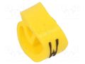 Markers; Marking: W; 4÷10mm; PVC; yellow; -30÷60°C; leaded; PA-2 PARTEX PA-20004AV40.W