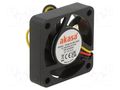 Fan: DC; axial; 12VDC; 40x40x10mm; 28.5dBA; EBR; 5400rpm; 2.41mmH2O Akasa AK-4010MS