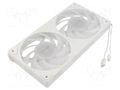 Fan: DC; axial; 12VDC; 240x125x25mm; 37.5dBA; ball; 900÷2000rpm Akasa AK-FN112-WH