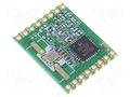 Module: RF; FM transceiver; FSK; 868MHz; SPI; -120dBm; 1.8÷3.6VDC HOPE MICROELECTRONICS RFM69W-868S2