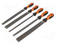 Kit: files; assembly works,finish works,metalworks; 250mm; case BAHCO SA.1-478-10-1-2