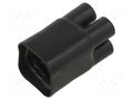 Cable breakout; black; crosslinked polyolefin POX HELLERMANNTYTON 408-2-B8W2-PO-X-BK