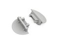 end cap GROOVE14 TOPMET with hole grey A3970022 5901597257882