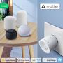 Išmanioji rozetė Wi-Fi MATTER, 230Vac 16A, su energijos matavimu, TUYA / Умная жизнь, Google Home, Apple Home NOUS-A8M 5905072800549