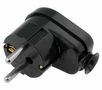 AC connector, Uni-Schuko with earthing, angled, black, roundwith 230V 16A AC/CX-3U-M/BA 5907522115791