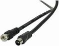 LEAD, F PLUG-COAX TV PLUG 1.5M JR9017/1.5MBLACK-ROHS