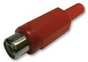 PHONO SOCKET, IN LINE, RED, PK10 PSG01644