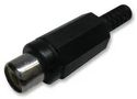 PHONO SOCKET, IN LINE, BLACK, PK10 PSG01645