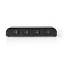 Speaker Control Switchbox | 4 port(s) | Terminal Clamps | Speaker impedance: 4-16 Ohm | Maximum load per channel: 200 W | Aluminium | Black ASWI2604BK 5412810315642